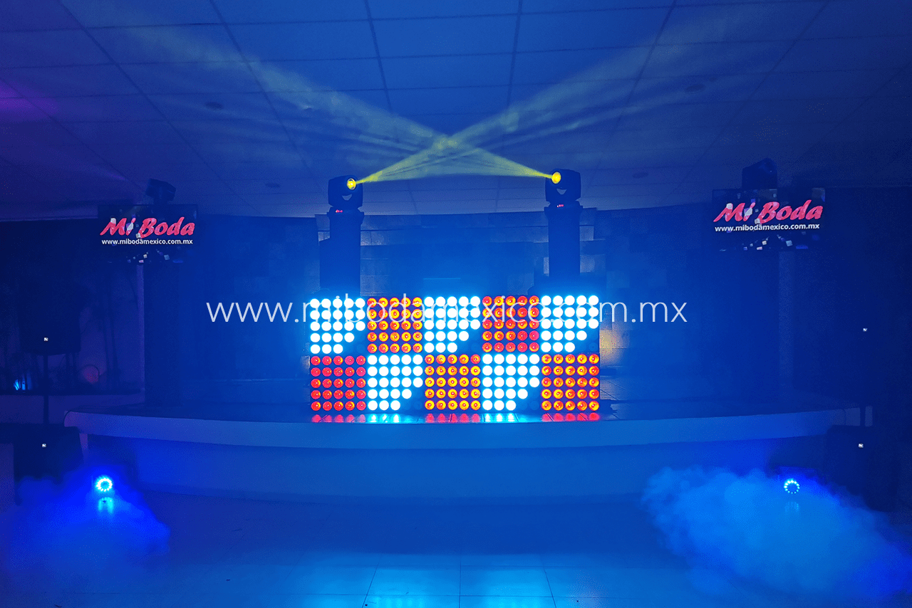 Cabina Matrix LED digital para bodas en Acapulco